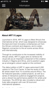 Neukleos designed the ART X Lagos app
